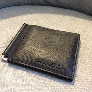 CALVIN KLEIN JEANS BLACK MEN’s WALLET NEW